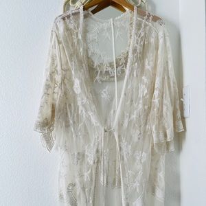 White Lace Kimono